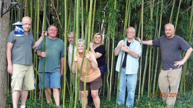 My Family Surrounded by Bamboo.