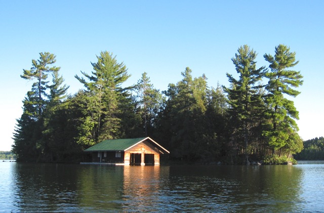 Our island on Peninsula Lake in Canada.